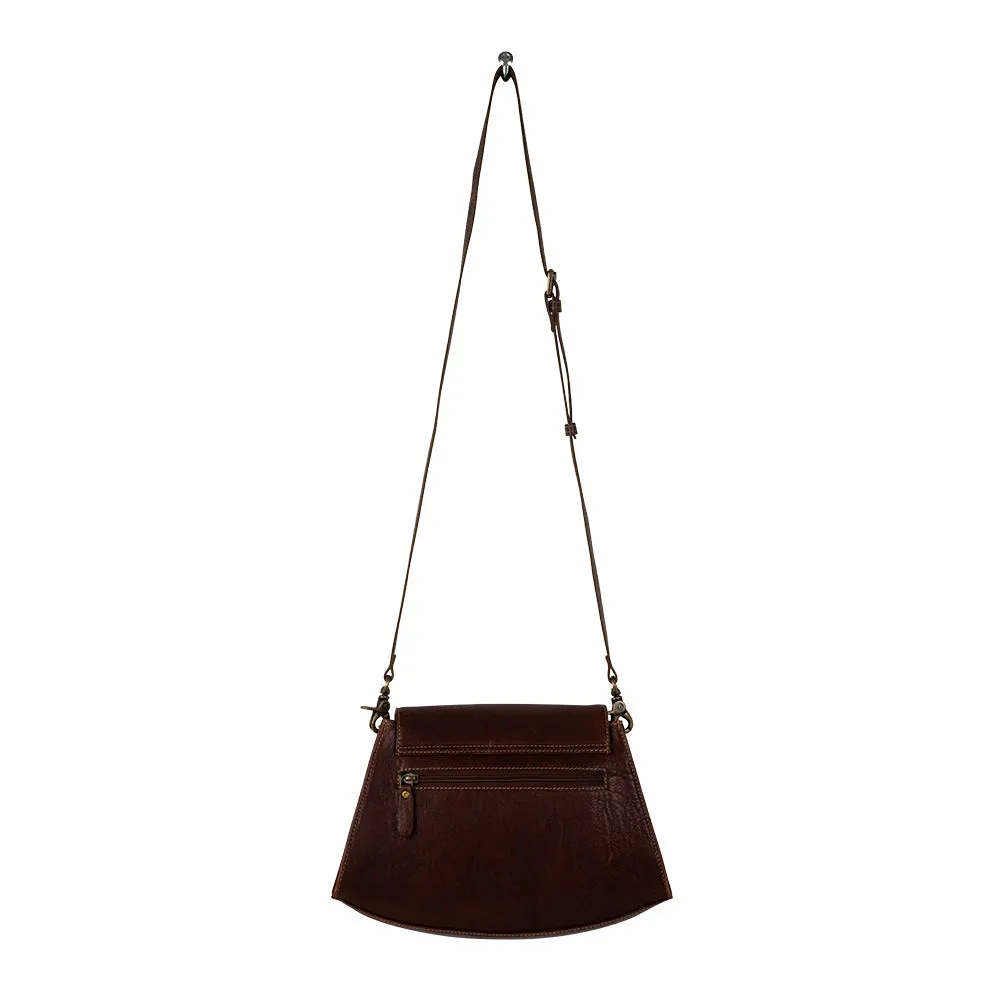 Showy Sunflower Trapezoid Hand-Tooled Bag sold by Myra Bag product image thumbnail 5