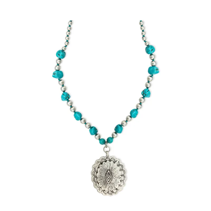 Verdant Valley Concho Necklace sold by Myra Bag