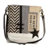 Globetrotter Patch Shoulder Bag sold by Myra Bag