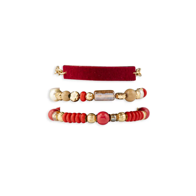 Dimensions Scarlet Sky Layered Bracelet sold by Myra Bag