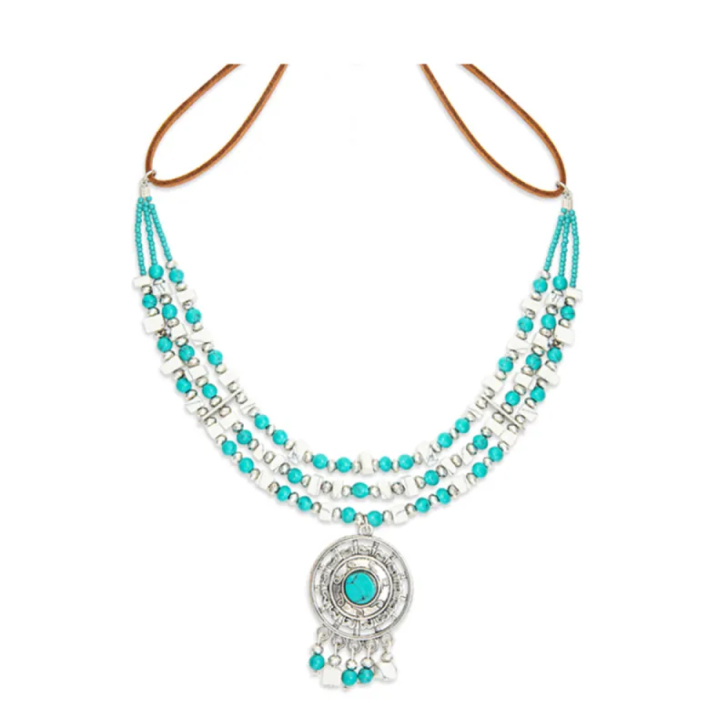 Song of the Southwest Layered Medallion Necklace sold by Myra Bag