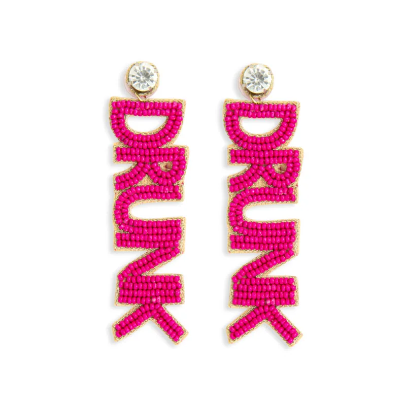 Drunk Beaded Earrings sold by Myra Bag