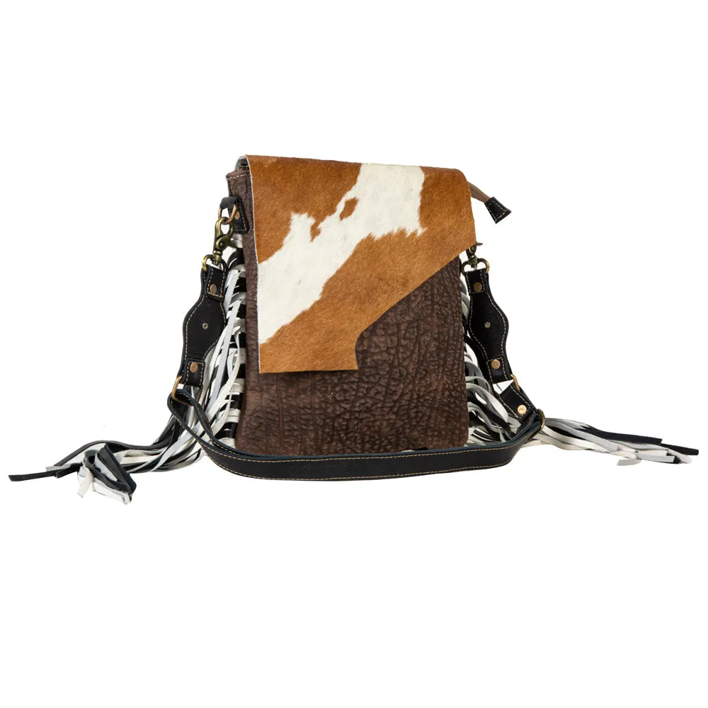 Stratford Trail Fringed Concealed-Carry Bag In Brown & White sold by Myra Bag product image thumbnail 2