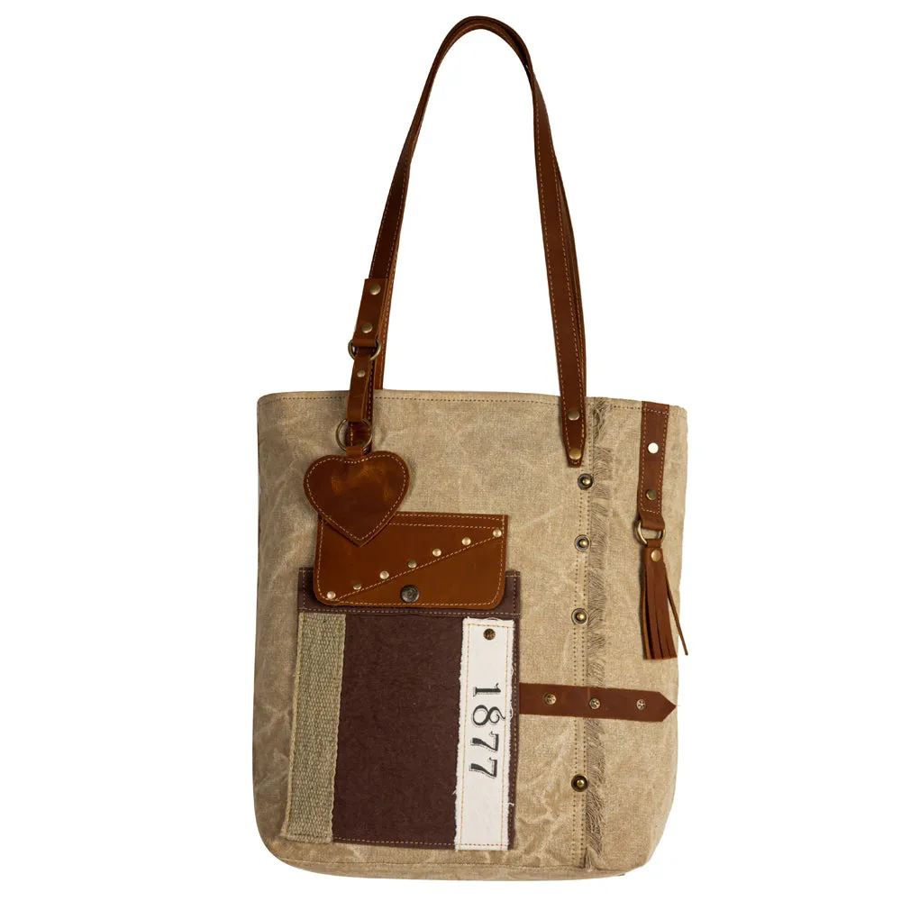 Yesteryear Vintage Style Tote Bag sold by Myra Bag