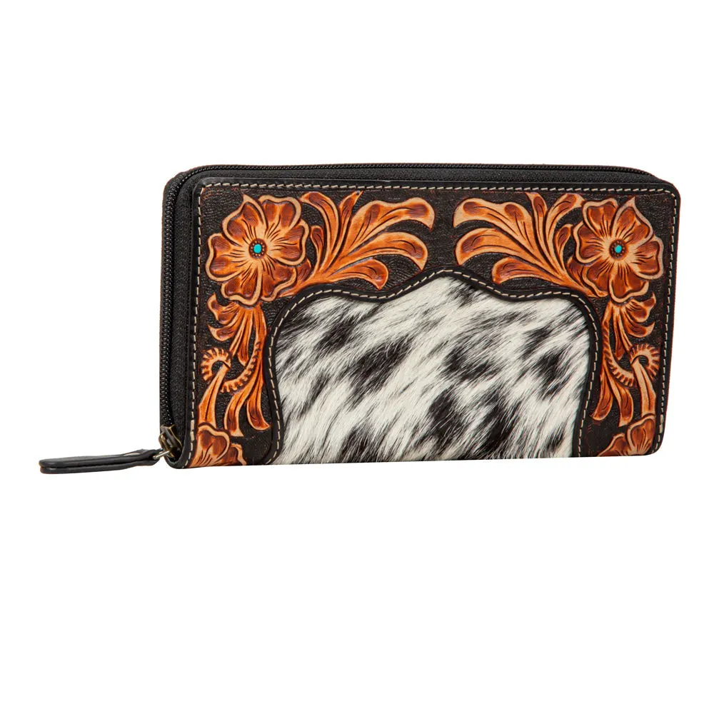 Rose Of The Desert Hand-Tooled Wallet sold by Myra Bag product image thumbnail 2