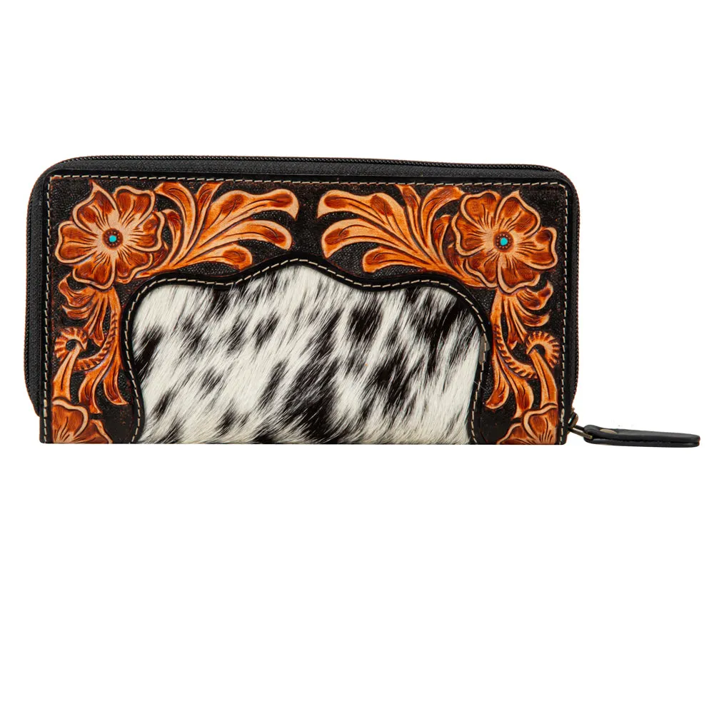 Rose Of The Desert Hand-Tooled Wallet sold by Myra Bag product image thumbnail 3