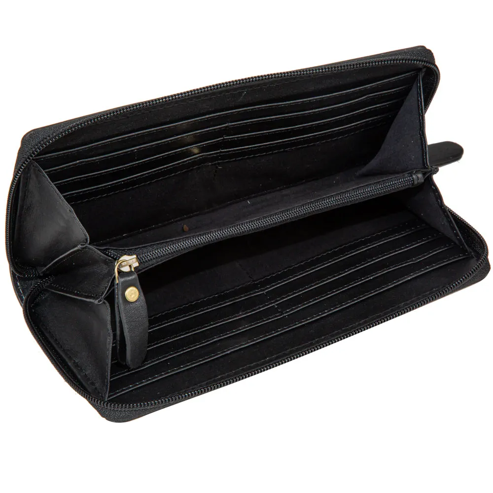 Rose Of The Desert Hand-Tooled Wallet sold by Myra Bag product image thumbnail 4