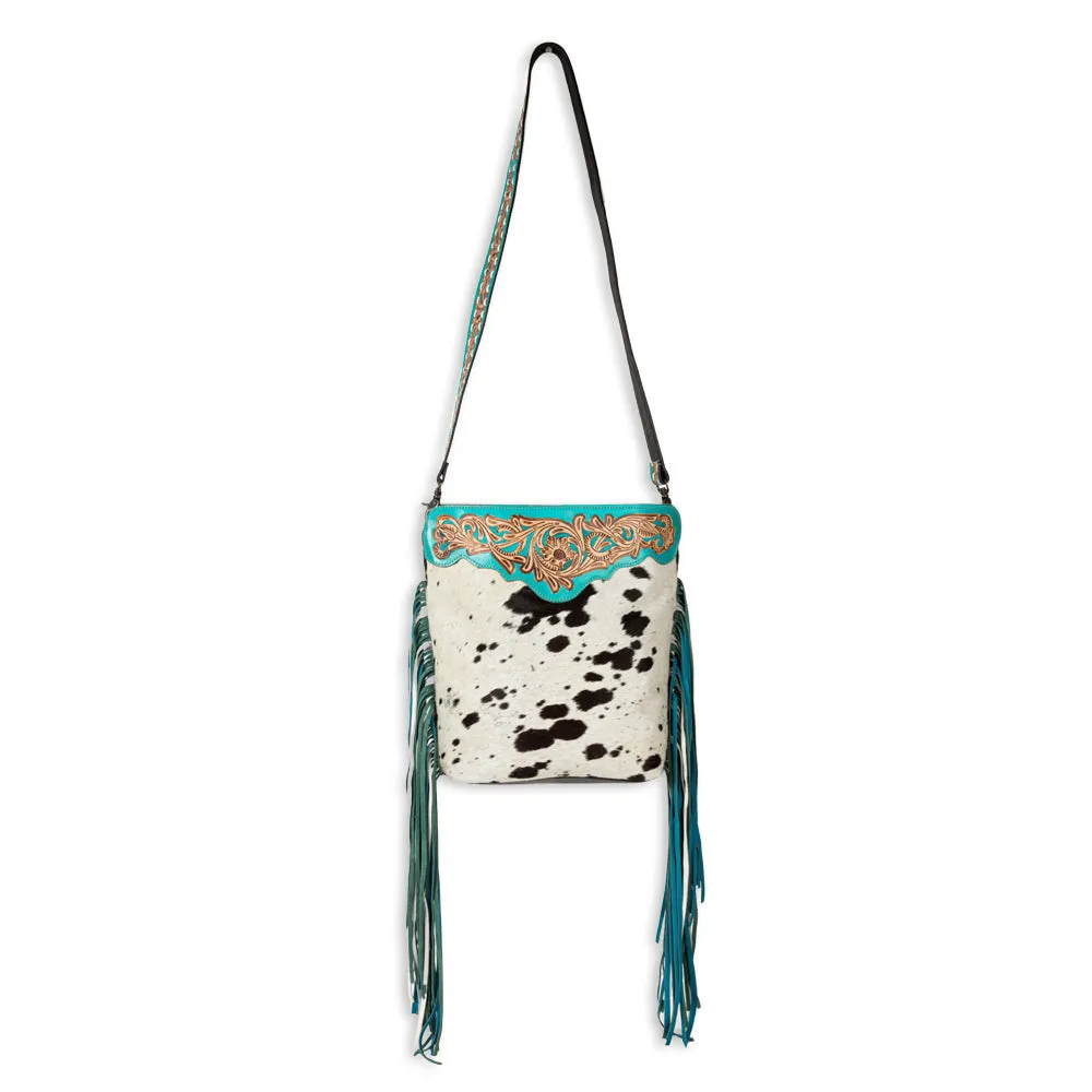 Pony Trail Fringed Hand-Tooled Bag sold by Myra Bag product image thumbnail 5