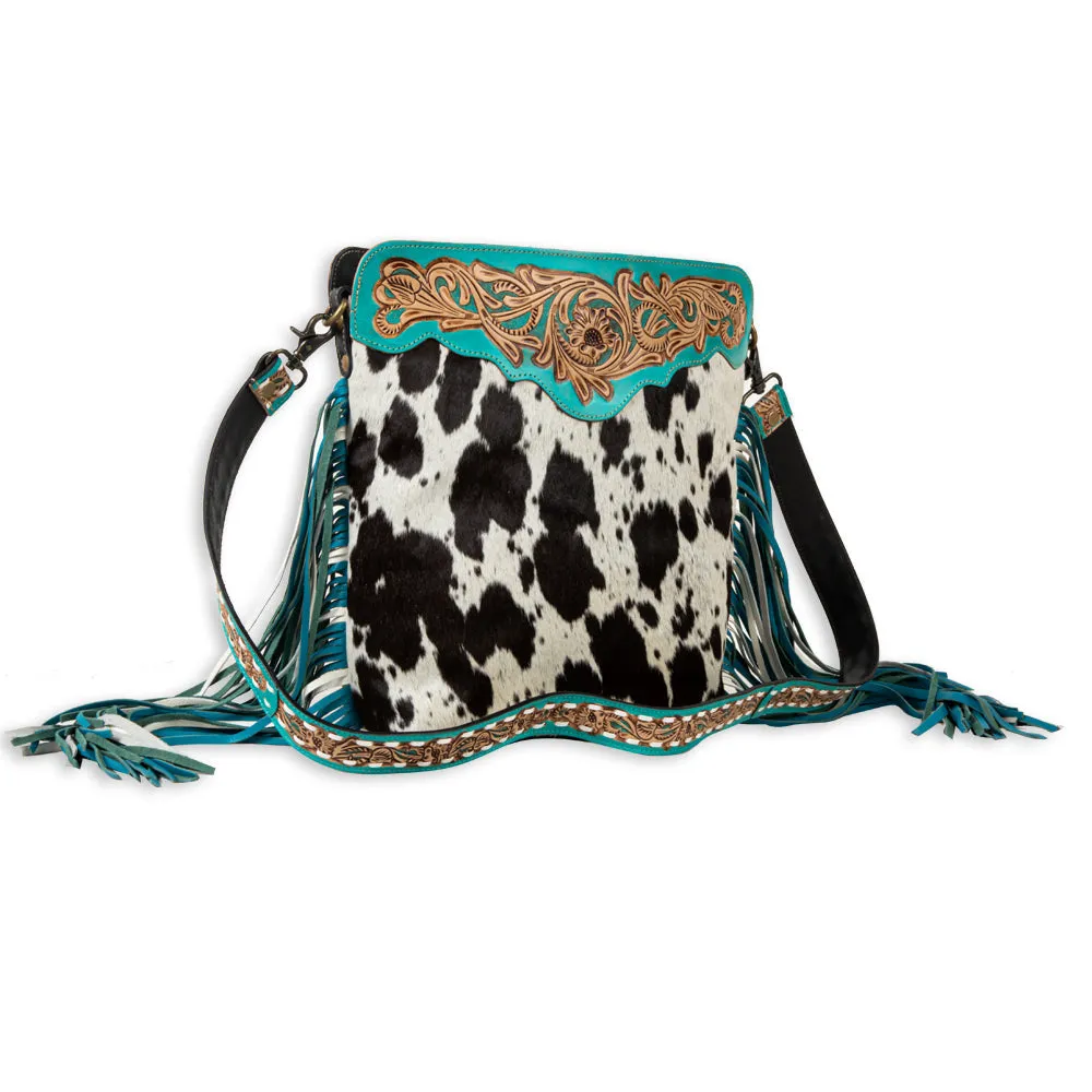 Pony Trail Fringed Hand-Tooled Bag sold by Myra Bag product image thumbnail 2