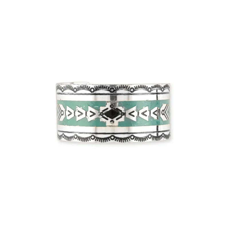 Mesa Heritage Etched Metal Cuff Bracelet sold by Myra Bag