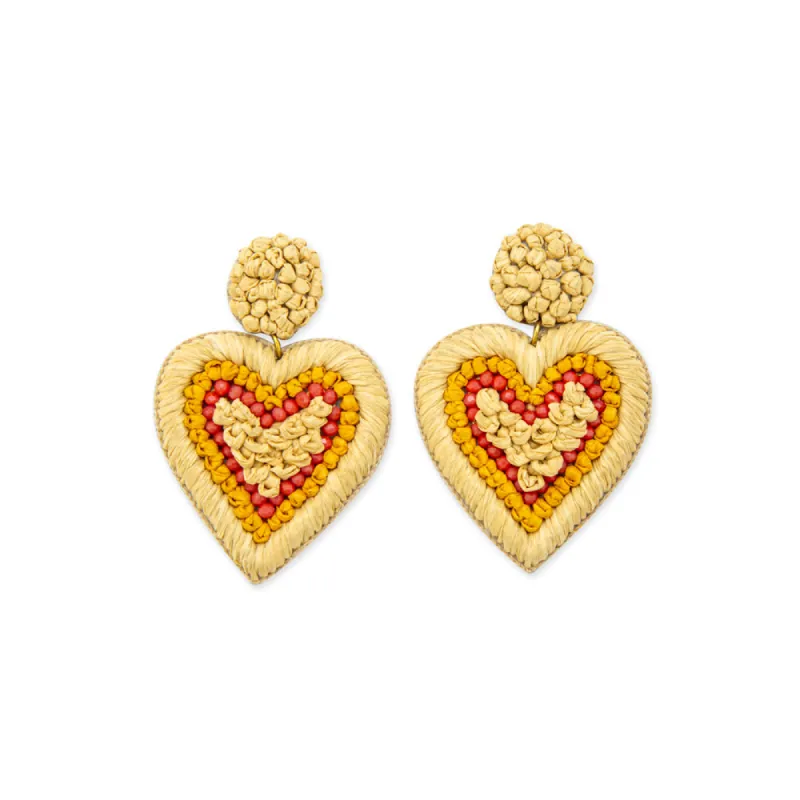Woven Heart of Gold Earrings sold by Myra Bag