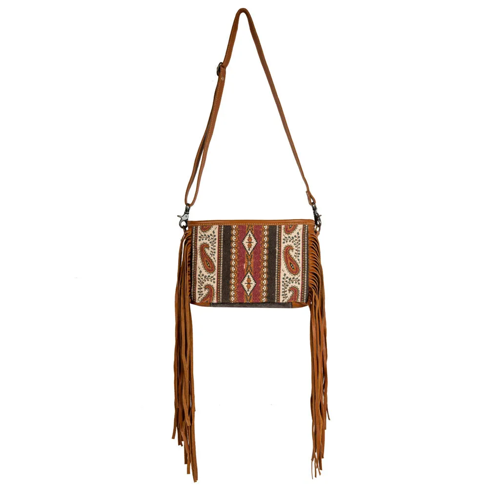 Mojave Paisley Fringed Small & Crossbody Bag sold by Myra Bag product image thumbnail 4