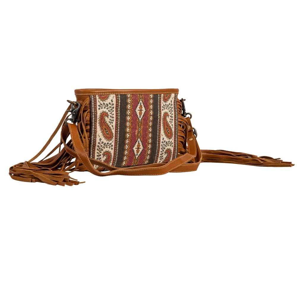 Mojave Paisley Fringed Small & Crossbody Bag sold by Myra Bag product image thumbnail 2