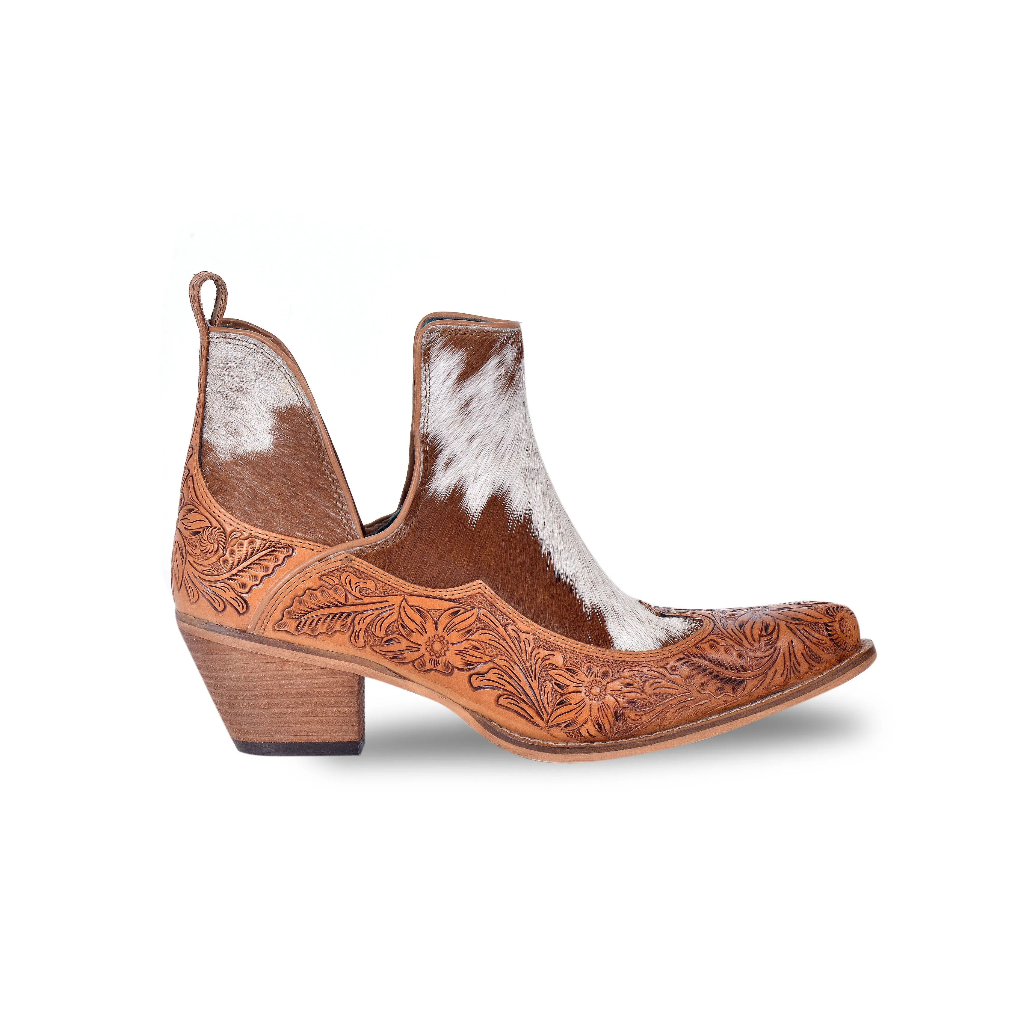 Frisco Hacienda Hair-on Hide & Hand-tooled Boots sold by Myra Bag product image thumbnail 5