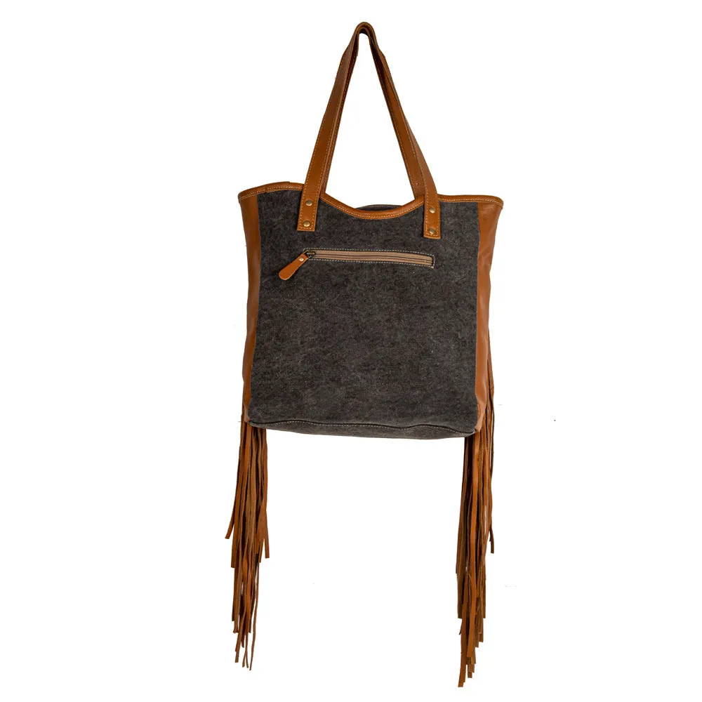 Mojave Paisley Fringed Tote Bag sold by Myra Bag product image thumbnail 5