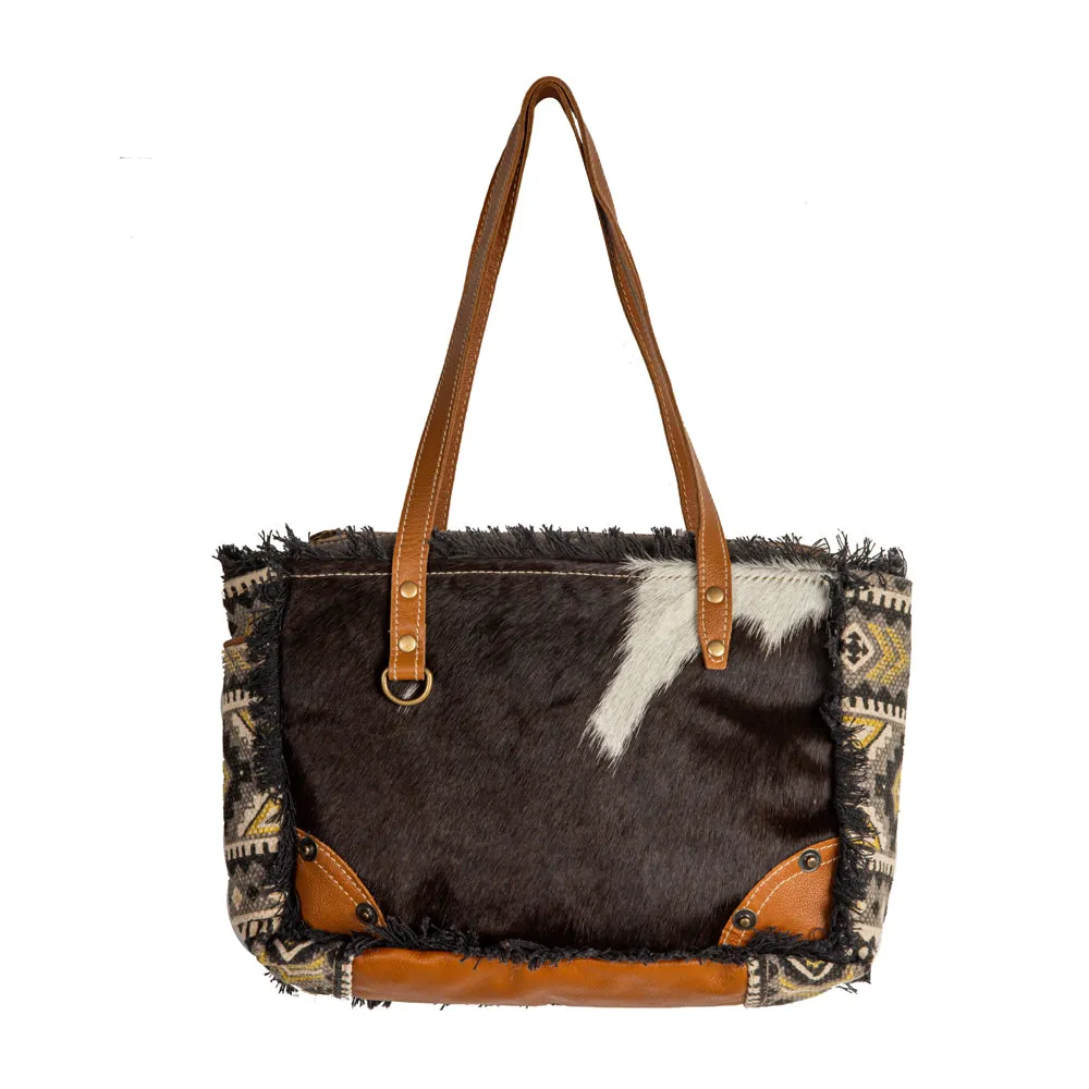 Bison Ridge Small & Crossbody Bag With Hair-on Hide sold by Myra Bag