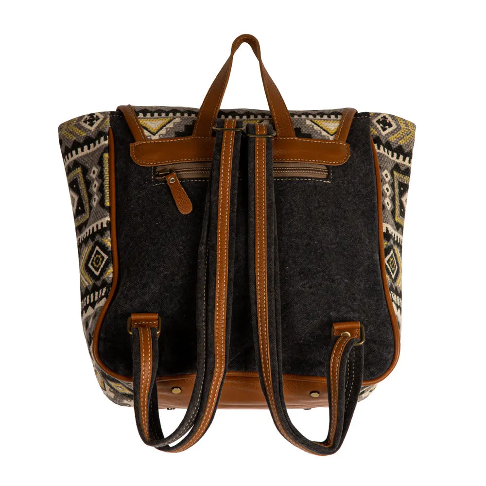 Bison Ridge Backpack Bag With Hair-On Hide sold by Myra Bag product image thumbnail 4