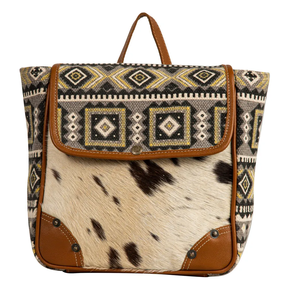 Bison Ridge Backpack Bag With Hair-On Hide sold by Myra Bag