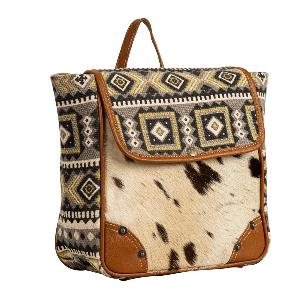 Bison Ridge Backpack Bag With Hair-On Hide sold by Myra Bag product image thumbnail 2