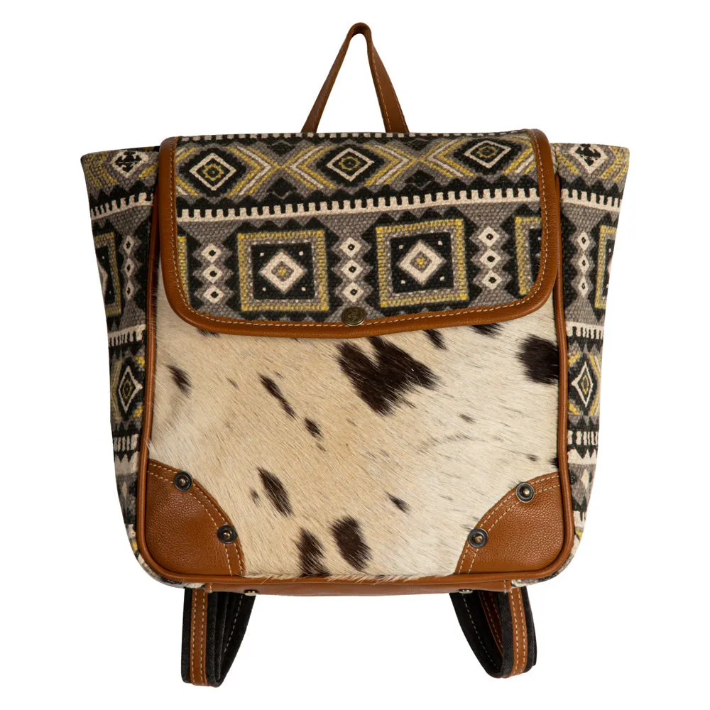 Bison Ridge Backpack Bag With Hair-On Hide sold by Myra Bag product image thumbnail 3