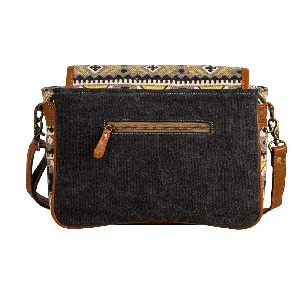 Bison Ridge Messenger Bag With Hair-On Hide sold by Myra Bag product image thumbnail 3