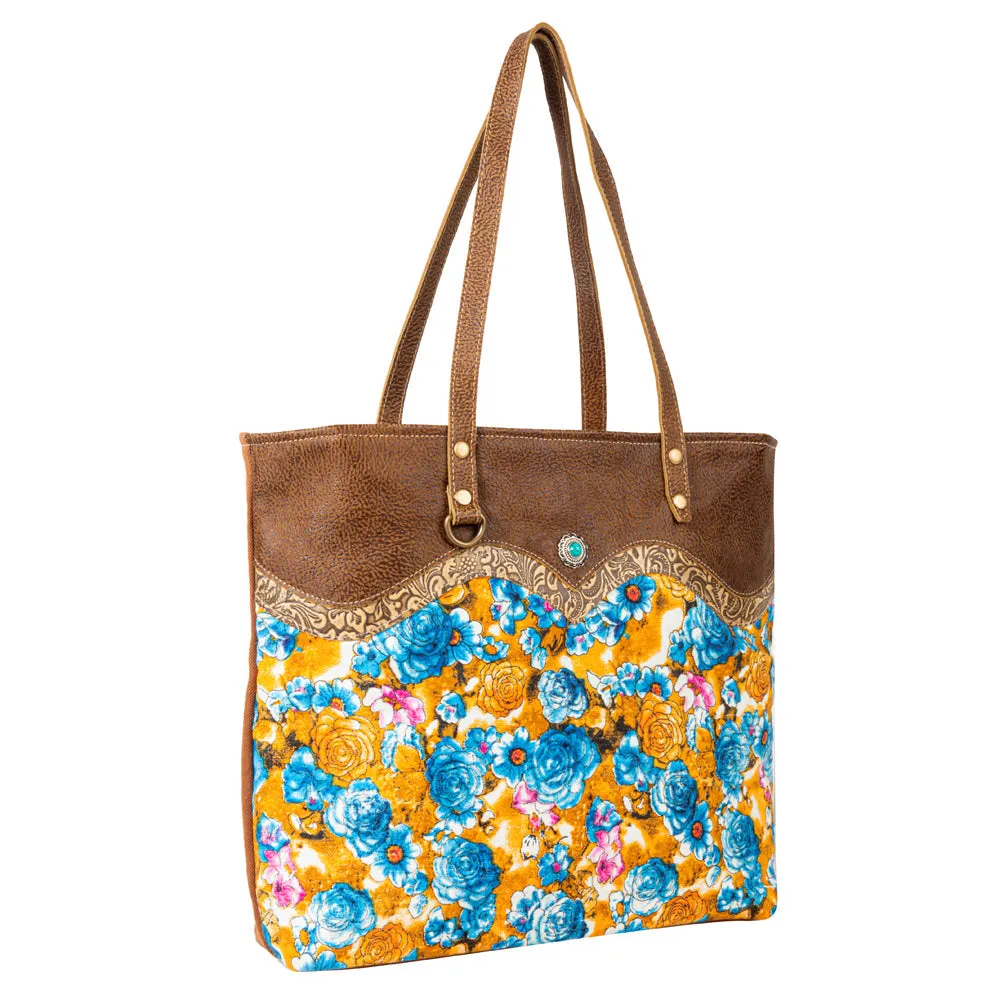 Blue Ridge Blooms Tote Bag sold by Myra Bag product image thumbnail 2