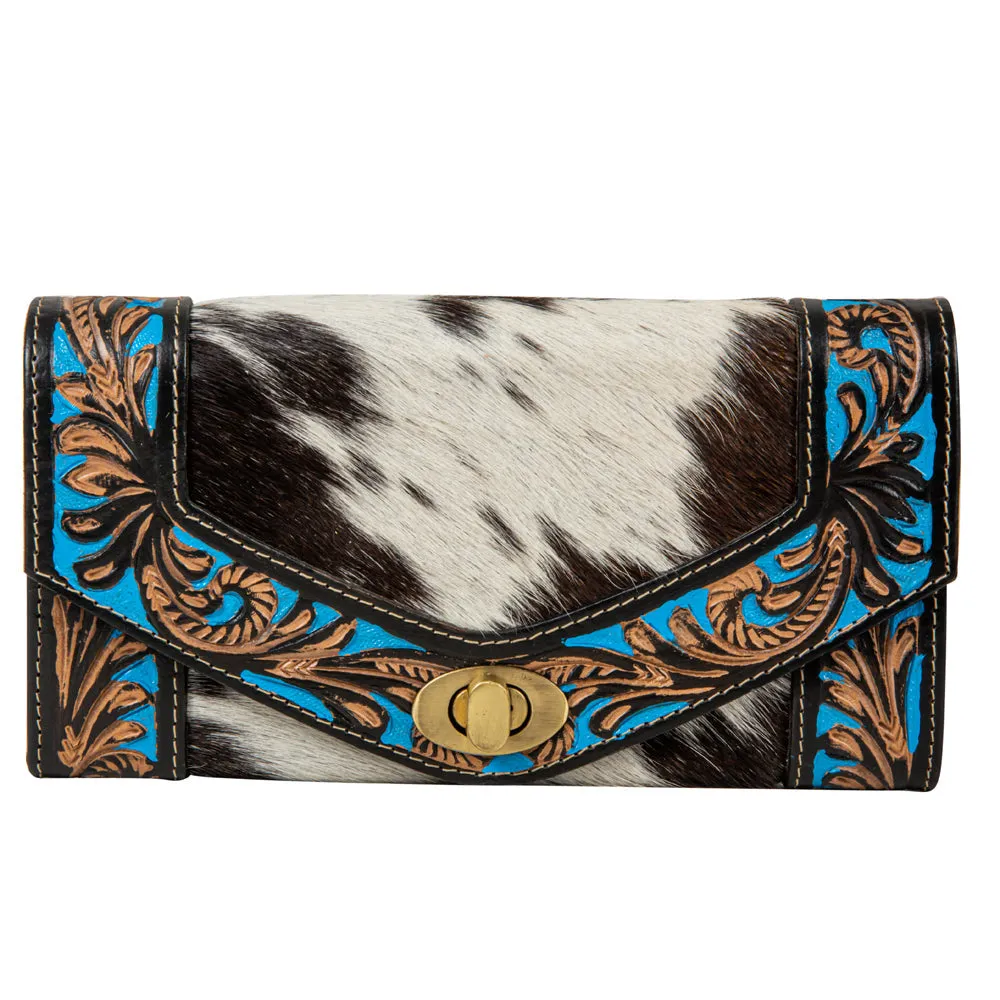 Night Gaze Hand-Tooled Wallet sold by Myra Bag