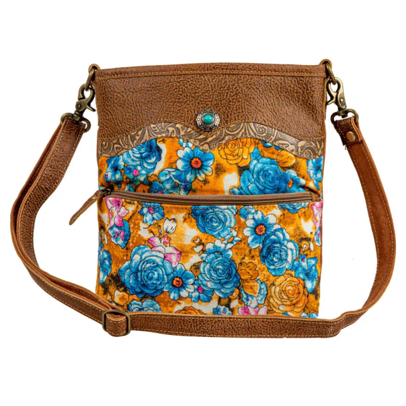 Blue Ridge Blooms Small & Crossbody Bag sold by Myra Bag