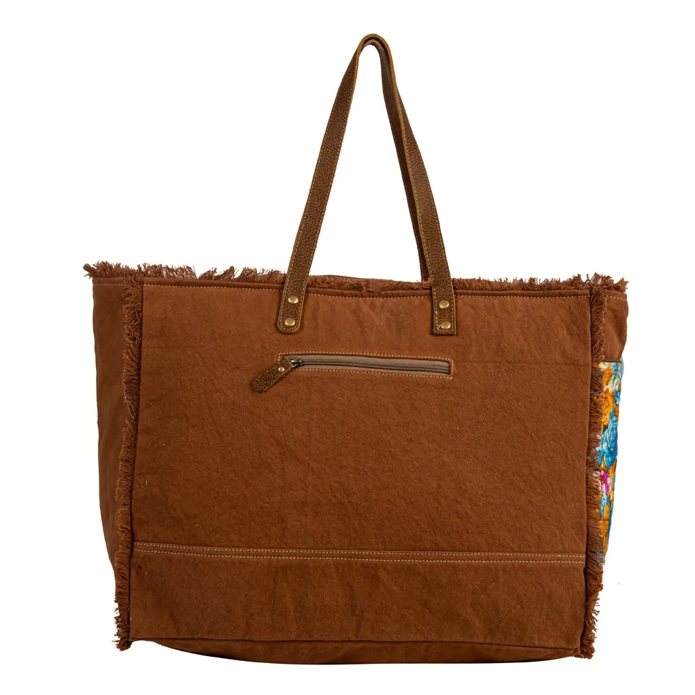 Blue Ridge Blooms Weekender Bag sold by Myra Bag product image thumbnail 4