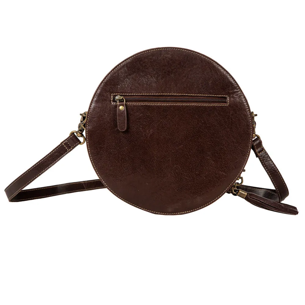 Night Gaze Hand-Tooled Round Bag sold by Myra Bag product image thumbnail 3