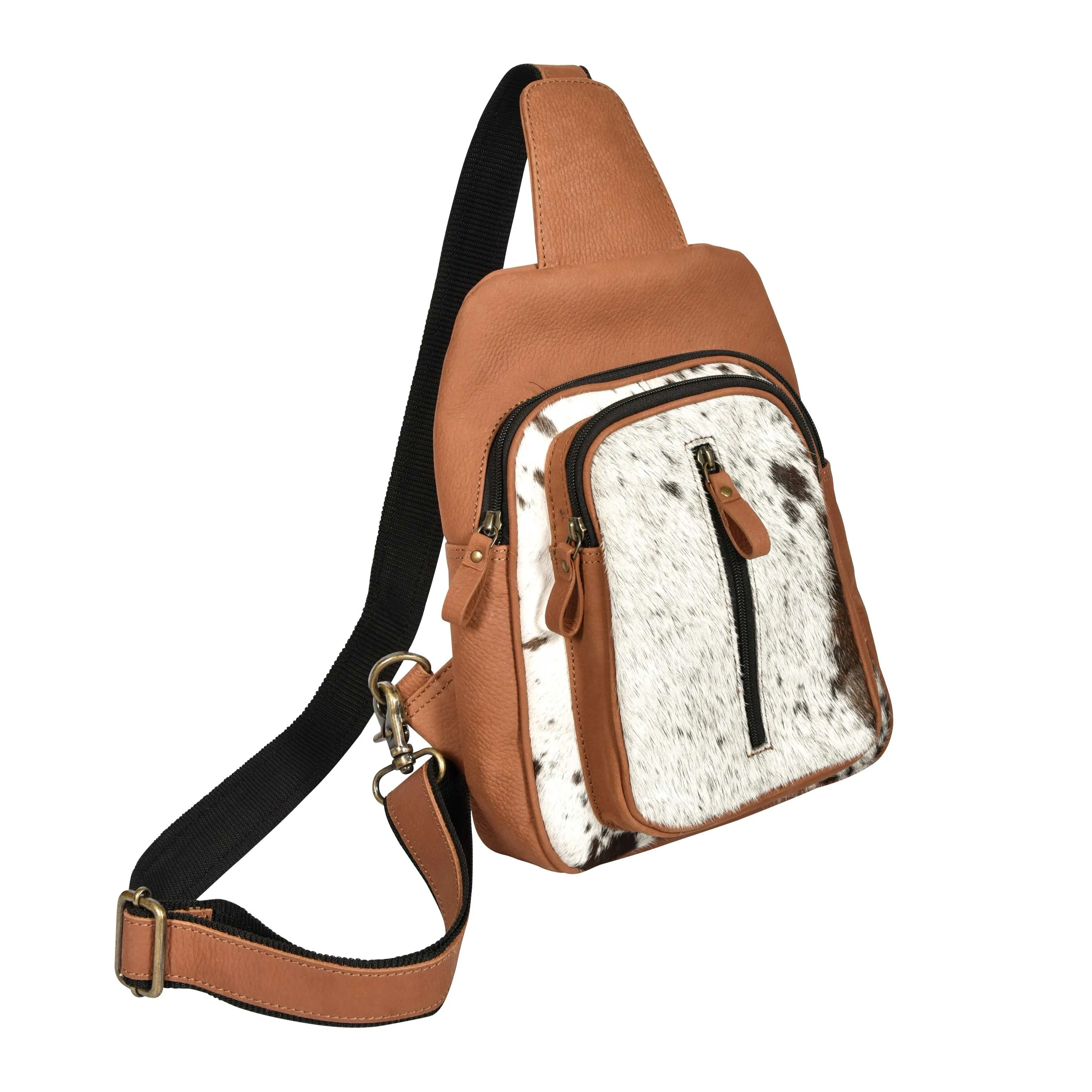 Mountain Bend Hair-On Hide Bucket Sling Bag sold by Myra Bag product image thumbnail 2