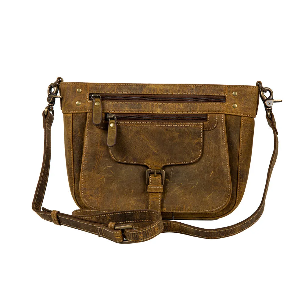 Lawson Roundup Satchel Leather & Hairon Bag sold by Myra Bag