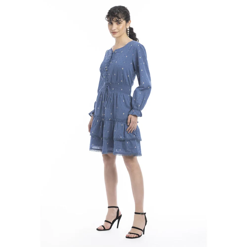 Jasmine Embroidered Accent Dress sold by Myra Bag product image thumbnail 3