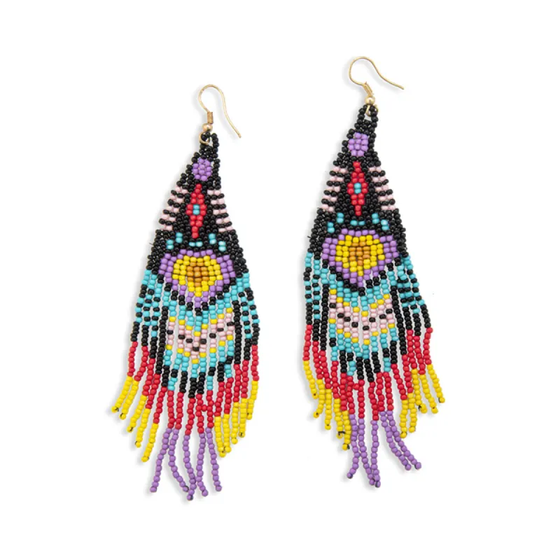 Dancing Joy Beaded Earrings sold by Myra Bag