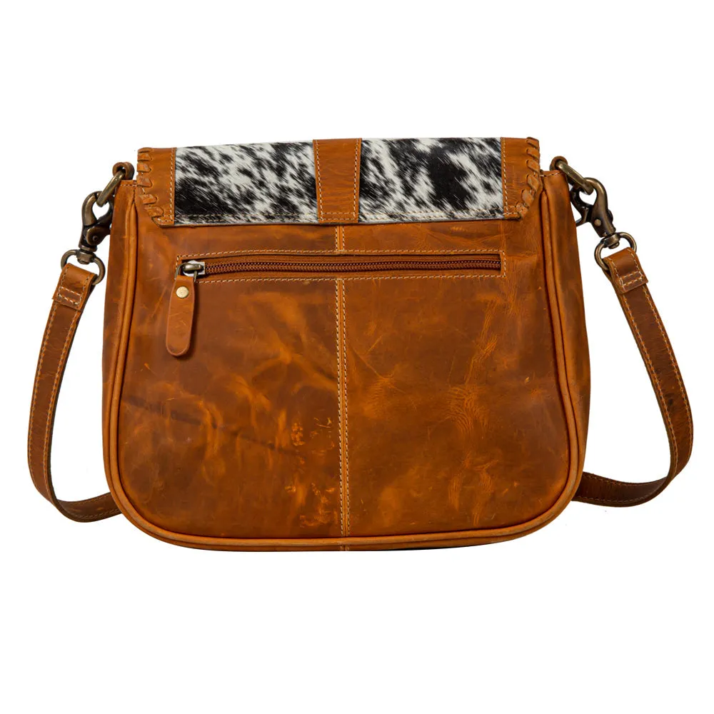 The Tyson Trail Leather Hairon Bag sold by Myra Bag product image thumbnail 3