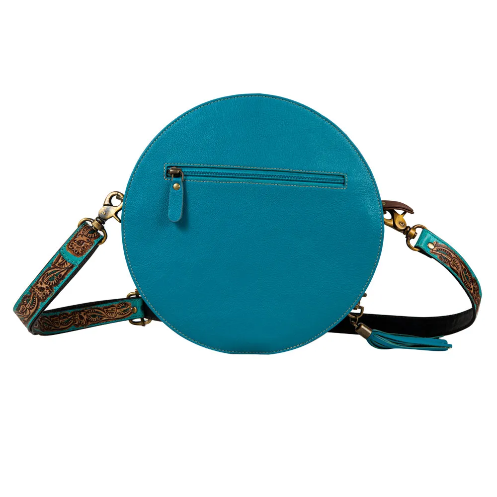 Desert Rain Hand-tooled Round Bag sold by Myra Bag product image thumbnail 3