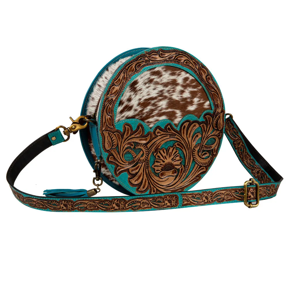 Desert Rain Hand-tooled Round Bag sold by Myra Bag product image thumbnail 2