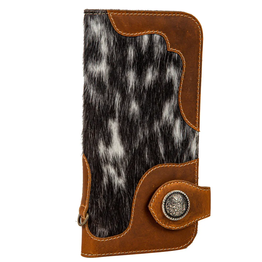 Palodan Hair-on Hide Credit Card Holder sold by Myra Bag product image thumbnail 2
