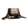 Sun Serape Fringed Leather Hairon Bag sold by Myra Bag