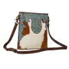 Ridge Morning Glory Hairon Leather Bag sold by Myra Bag