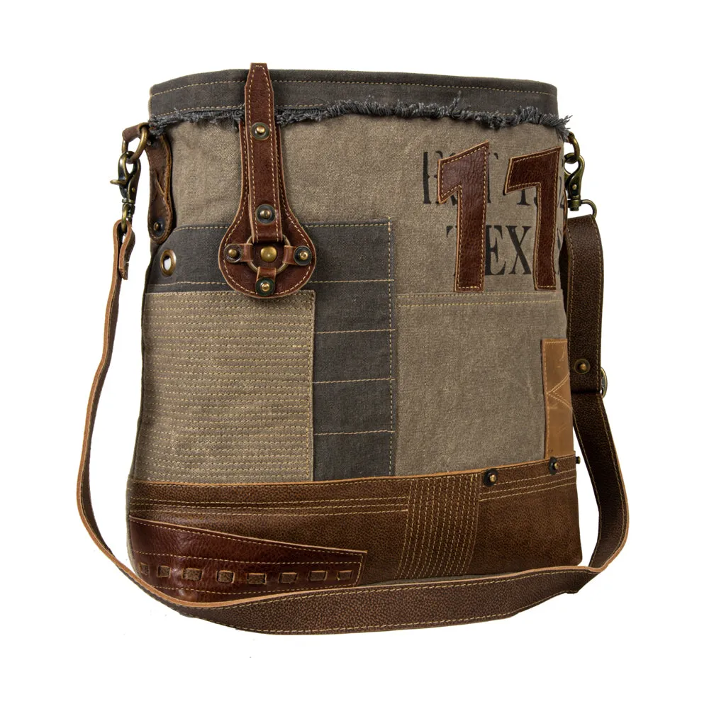 Vintage Traveler Patchwork Shoulder Bag sold by Myra Bag product image thumbnail 2