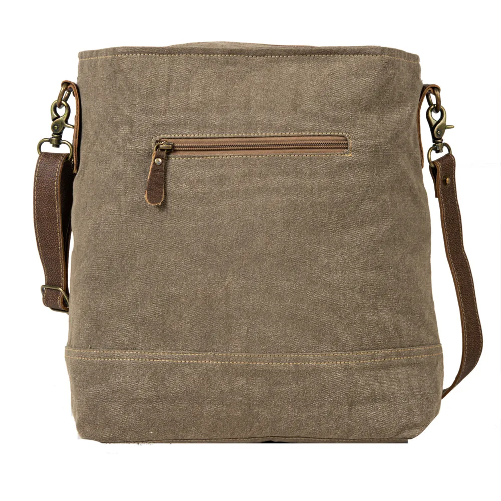 Vintage Traveler Patchwork Shoulder Bag sold by Myra Bag product image thumbnail 3