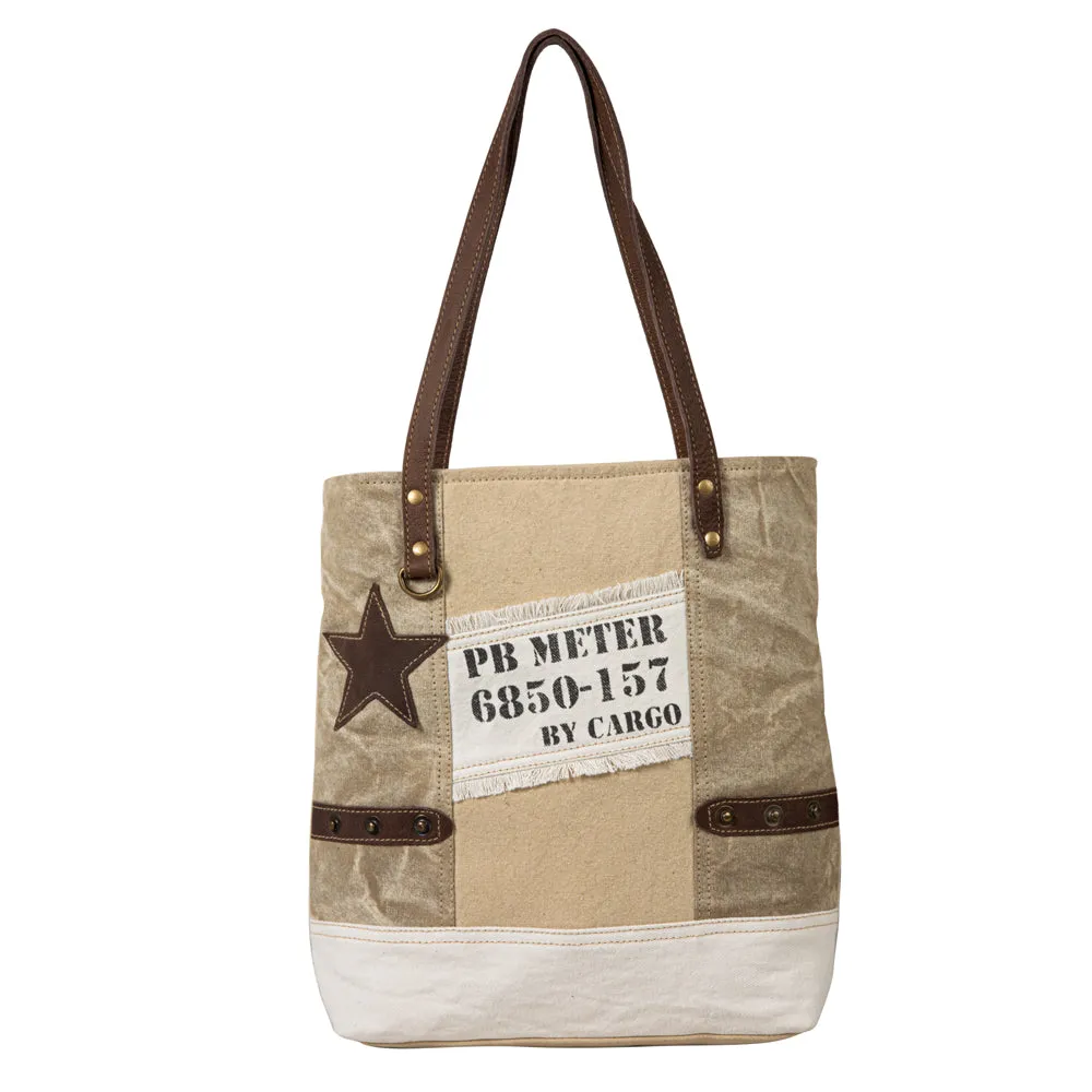 World Travels Patchwork Tote Bag sold by Myra Bag product image thumbnail 3