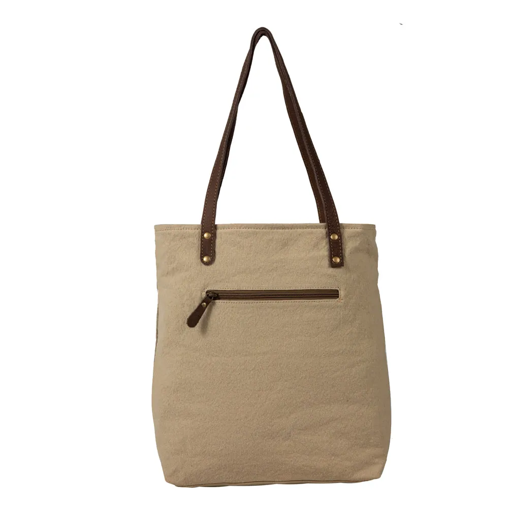 World Travels Patchwork Tote Bag sold by Myra Bag product image thumbnail 4