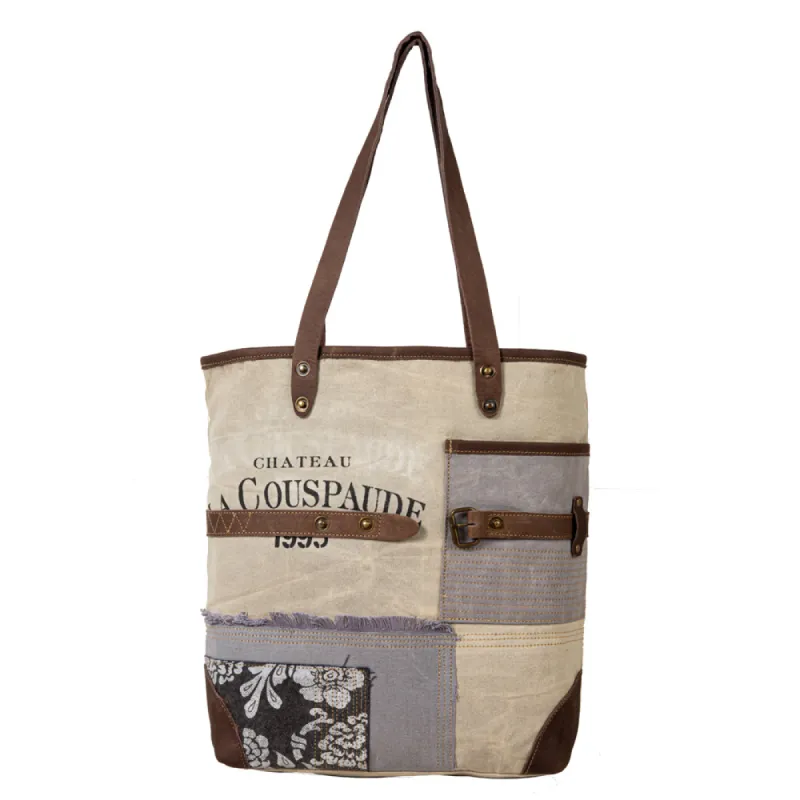 French Countryside Patchwork Tote Bag sold by Myra Bag