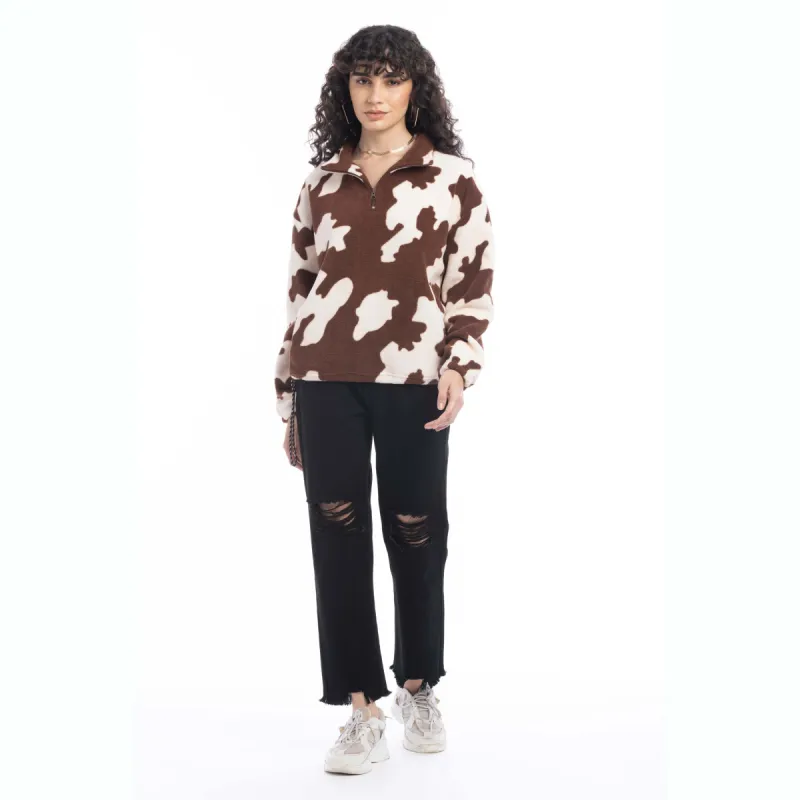 Cuddly Cow Fleece Jacket sold by Myra Bag