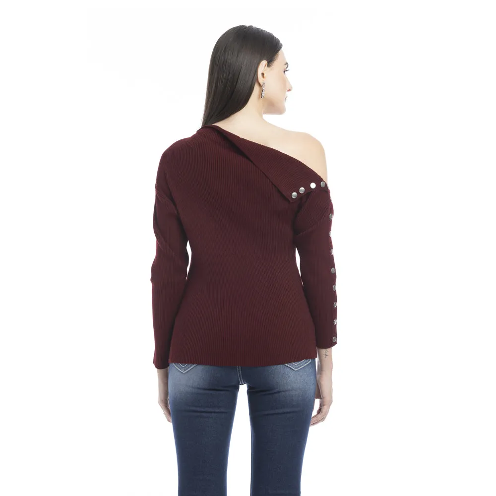 Kendall Side Button Sweater sold by Myra Bag product image thumbnail 3