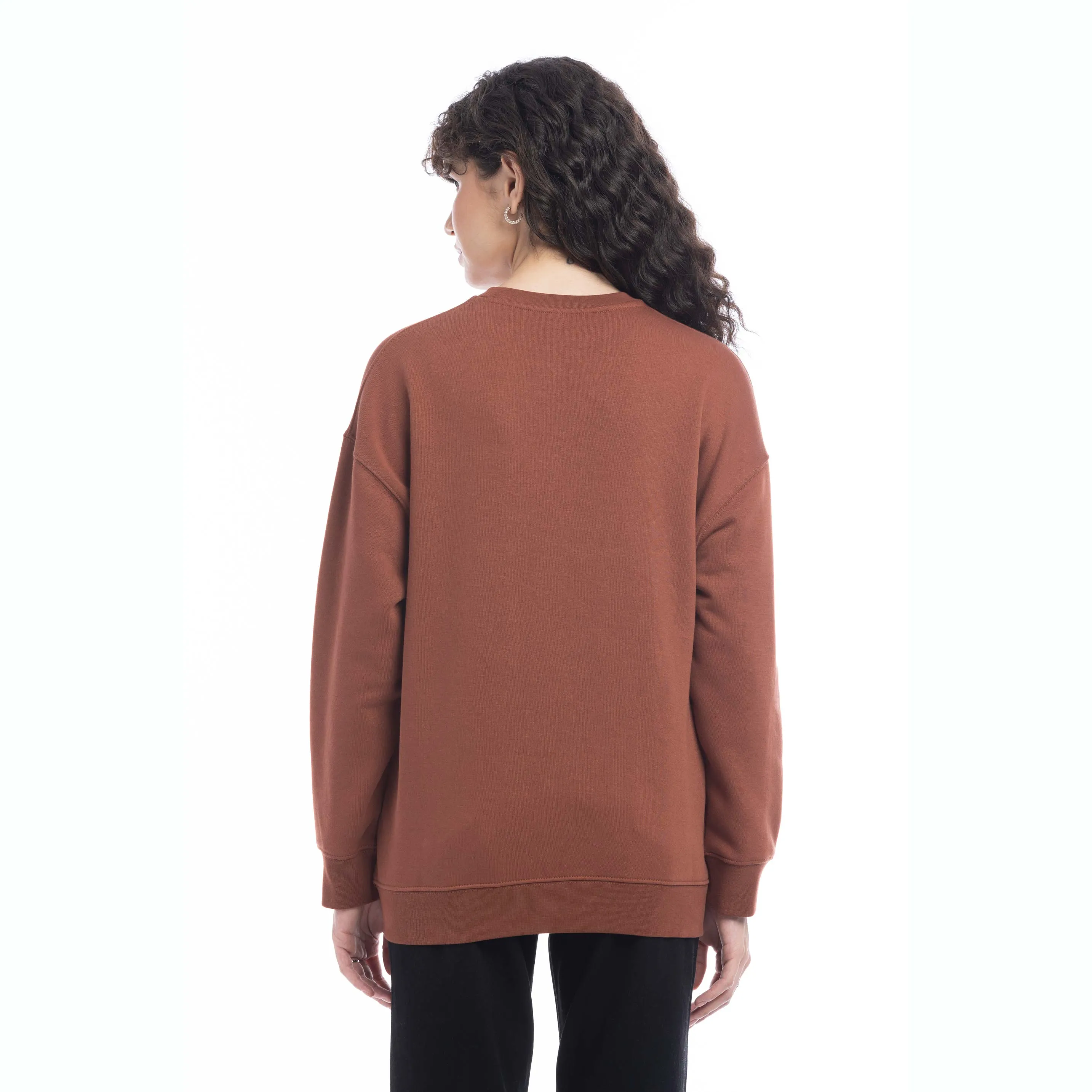 Stay Peaceful Oversized Sweatshirt sold by Myra Bag product image thumbnail 5