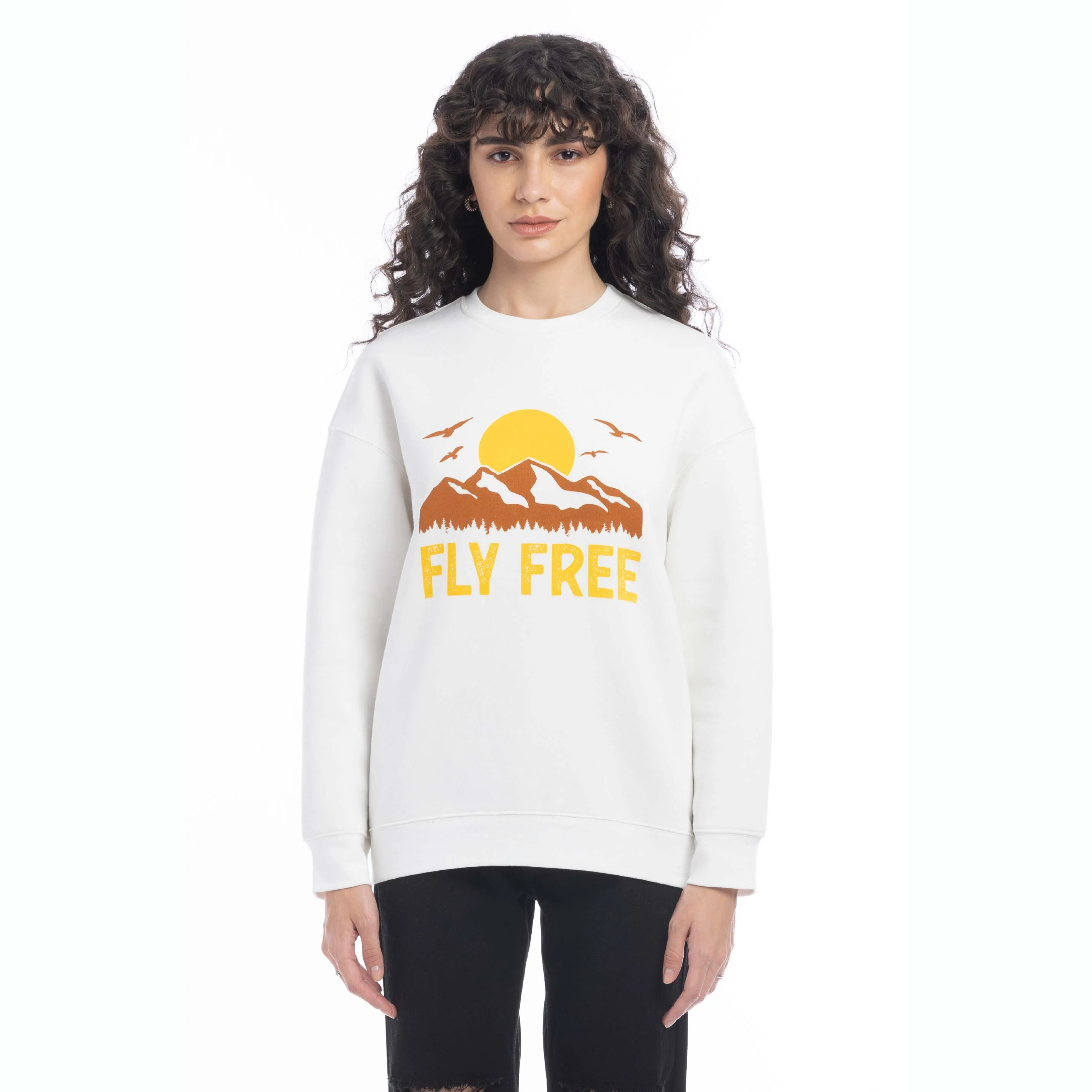 Fly Free Oversized Sweatshirt sold by Myra Bag product image thumbnail 4