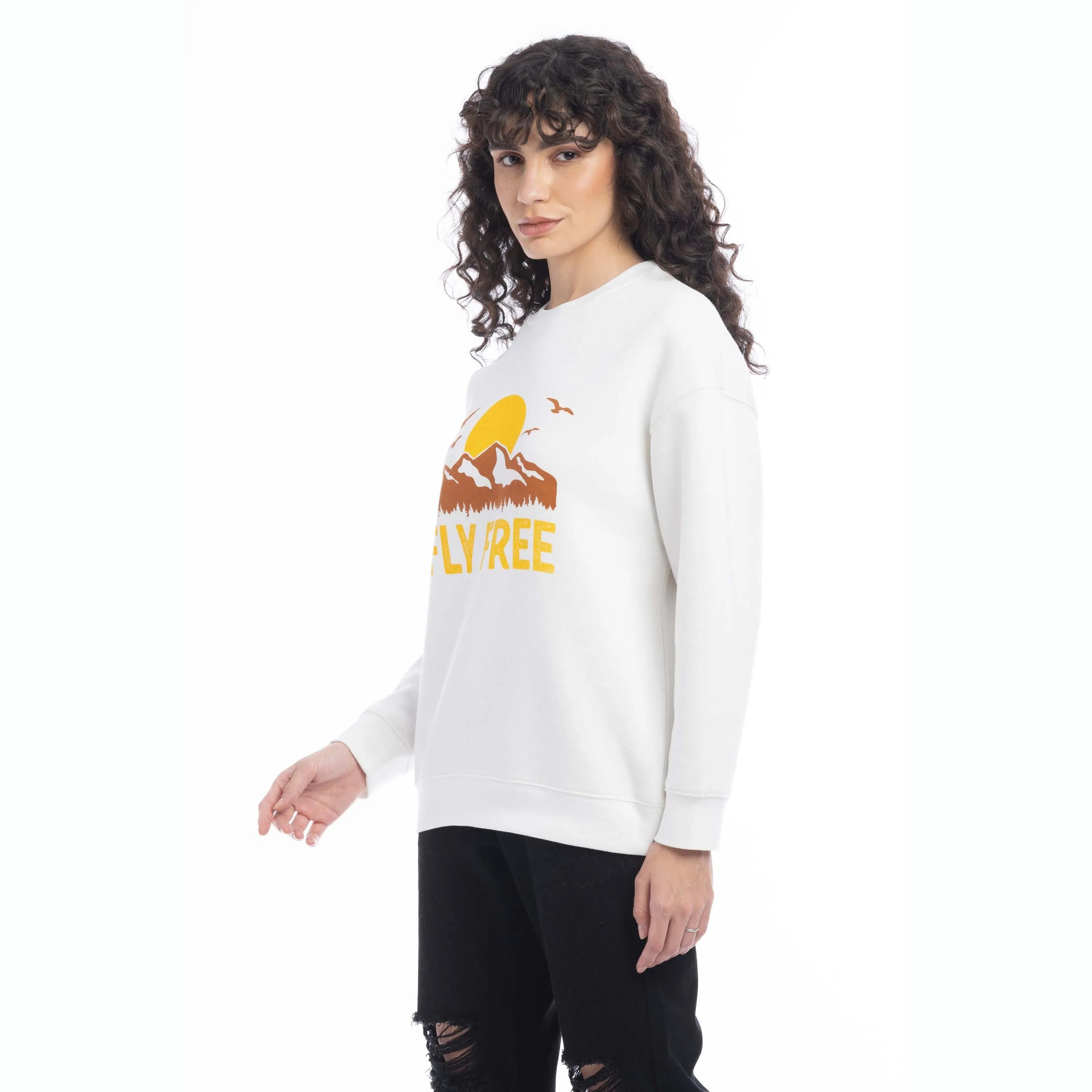 Fly Free Oversized Sweatshirt sold by Myra Bag product image thumbnail 5